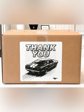 Ford Mustang Thank You Stickers-100ct.